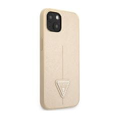 Guess Guess Saffiano Triangle Logo Case - Ohišje za iPhone 14 (bež)