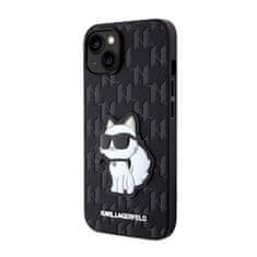 Karl Lagerfeld Karl Lagerfeld Saffiano Monogram NFT Choupette - etui za iPhone 14 Plus (črno)