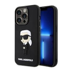 Karl Lagerfeld Karl Lagerfeld 3D gumijasto ohišje NFT Ikonik - iPhone 14 Pro (črno)