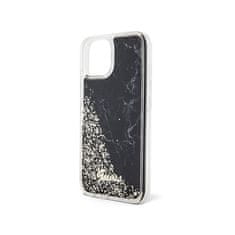 Guess Guess Liquid Glitter Marble - Ohišje za iPhone 14 (črno)