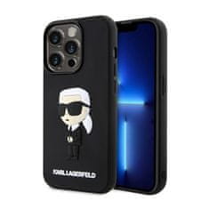 Karl Lagerfeld Karl Lagerfeld 3D gumijasto ohišje NFT Ikonik - iPhone 14 Pro Max (črno)