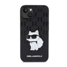 Karl Lagerfeld Karl Lagerfeld Saffiano Monogram NFT Choupette - etui za iPhone 14 Plus (črno)