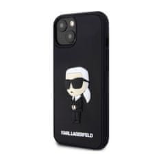 Karl Lagerfeld Karl Lagerfeld 3D gumijasto ohišje NFT Ikonik - ohišje za iPhone 14 (črno)