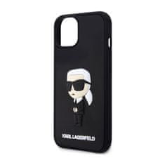 Karl Lagerfeld Karl Lagerfeld 3D gumijasto ohišje NFT Ikonik - ohišje za iPhone 14 (črno)