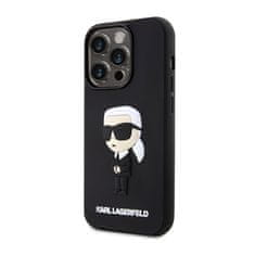 Karl Lagerfeld Karl Lagerfeld 3D gumijasto ohišje NFT Ikonik - iPhone 14 Pro (črno)