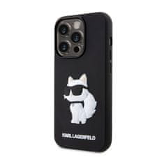 Karl Lagerfeld Karl Lagerfeld 3D gumijasto ohišje NFT Choupette - Ohišje za iPhone 14 Pro Max (črno)