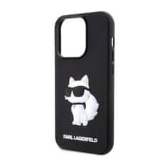 Karl Lagerfeld Karl Lagerfeld 3D gumijasto ohišje NFT Choupette - Ohišje za iPhone 14 Pro Max (črno)