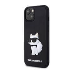 Karl Lagerfeld Karl Lagerfeld 3D gumijasto ohišje NFT Choupette - Ohišje za iPhone 14 (črno)