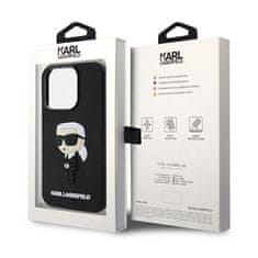 Karl Lagerfeld Karl Lagerfeld 3D gumijasto ohišje NFT Ikonik - iPhone 14 Pro (črno)