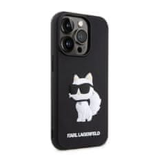 Karl Lagerfeld Karl Lagerfeld 3D gumijasto ohišje NFT Choupette - Ohišje za iPhone 14 Pro Max (črno)