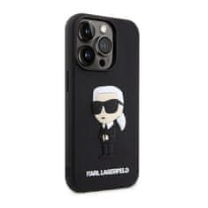 Karl Lagerfeld Karl Lagerfeld 3D gumijasto ohišje NFT Ikonik - iPhone 14 Pro (črno)