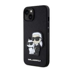 Karl Lagerfeld Karl Lagerfeld NFT Saffiano Karl &amp; Choupette - Ohišje za iPhone 14 (črno)