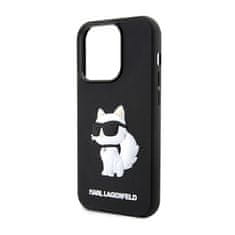 Karl Lagerfeld Karl Lagerfeld 3D gumijasto ohišje NFT Choupette - iPhone 14 Pro (črno)