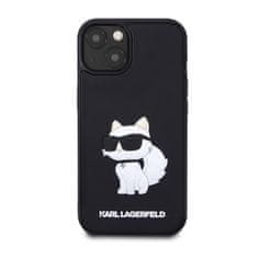 Karl Lagerfeld Karl Lagerfeld 3D gumijasto ohišje NFT Choupette - Ohišje za iPhone 14 (črno)