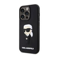 Karl Lagerfeld Karl Lagerfeld 3D gumijasto ohišje NFT Ikonik - iPhone 14 Pro Max (črno)