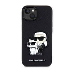 Karl Lagerfeld Karl Lagerfeld NFT Saffiano Karl &amp; Choupette - etui za iPhone 14 Plus (črno)