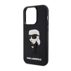 Karl Lagerfeld Karl Lagerfeld 3D gumijasto ohišje NFT Ikonik - iPhone 14 Pro Max (črno)