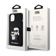 Karl Lagerfeld Karl Lagerfeld NFT Saffiano Karl &amp; Choupette - etui za iPhone 14 Plus (črno)