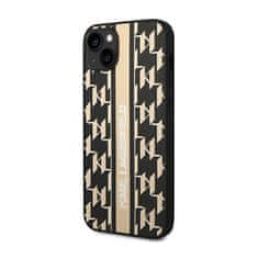 Karl Lagerfeld Karl Lagerfeld Monogram Stripe - etui za iPhone 14 Plus (rjav)