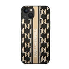 Karl Lagerfeld Karl Lagerfeld Monogram Stripe - Ohišje za iPhone 14 (rjavo)