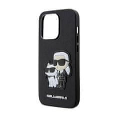 Karl Lagerfeld Karl Lagerfeld NFT Saffiano Karl &amp; Choupette - Ohišje za iPhone 14 Pro Max (črno)