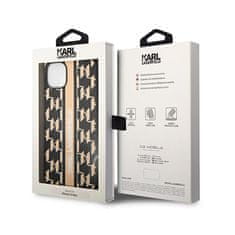 Karl Lagerfeld Karl Lagerfeld Monogram Stripe - etui za iPhone 14 Plus (rjav)