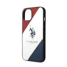 US Polo US Polo Assn Tricolor Embossed - Ohišje za iPhone 14 (belo)