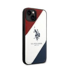 US Polo US Polo Assn Tricolor Embossed - Ohišje za iPhone 14 (belo)