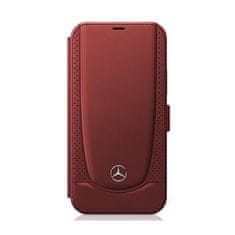 MERCEDES Mercedes Booktype Leather Urban Line - Ohišje za iPhone 12 / iPhone 12 Pro (rdeče)