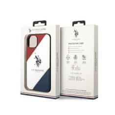 US Polo US Polo Assn Tricolor Embossed - Ohišje za iPhone 14 (belo)