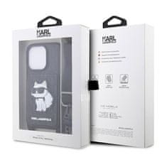 Karl Lagerfeld Karl Lagerfeld Crossbody NFT Saffiano Monogram Choupette - Ohišje za iPhone 14 Pro (črno)