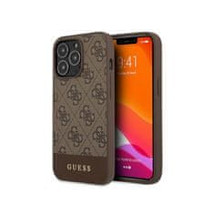 Guess Guess 4G Bottom Stripe Collection - Ohišje za iPhone 13 Pro Max (rjavo)