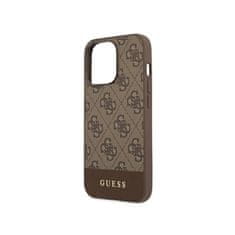 Guess Guess 4G Bottom Stripe Collection - Ohišje za iPhone 13 Pro Max (rjavo)