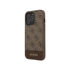 Guess Guess 4G Bottom Stripe Collection - Ohišje za iPhone 13 Pro Max (rjavo)