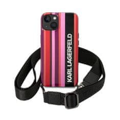 Karl Lagerfeld Karl Lagerfeld Color Stripes Strap - Ohišje za iPhone 14 (roza)