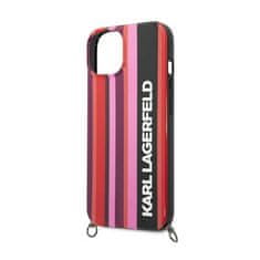 Karl Lagerfeld Karl Lagerfeld Color Stripes Strap - Ohišje za iPhone 14 (roza)