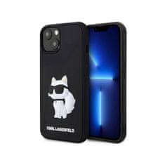 Karl Lagerfeld Karl Lagerfeld 3D gumijasto ohišje NFT Choupette - ohišje za iPhone 14 Plus (črno)