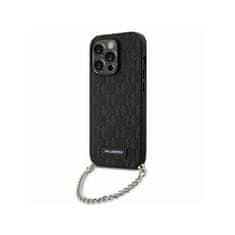 Karl Lagerfeld Karl Lagerfeld Saffiano Monogram Chain - Ohišje za iPhone 14 Pro (črno)