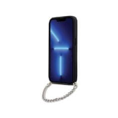 Karl Lagerfeld Karl Lagerfeld Saffiano Monogram Chain - Ohišje za iPhone 14 Pro Max (črno)