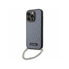 Karl Lagerfeld Karl Lagerfeld Saffiano Monogram Chain - Ohišje za iPhone 14 Pro (srebrno)