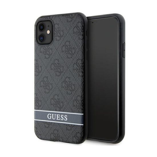 Guess Guess 4G Printed Stripe - Ohišje za iPhone 11 / iPhone XR (sivo)