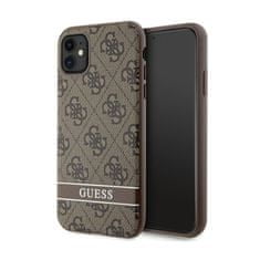 Guess Guess 4G Printed Stripe - Ohišje za iPhone 11 / iPhone XR (rjavo)