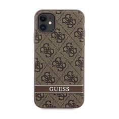 Guess Guess 4G Printed Stripe - Ohišje za iPhone 11 / iPhone XR (rjavo)