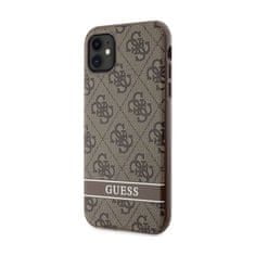 Guess Guess 4G Printed Stripe - Ohišje za iPhone 11 / iPhone XR (rjavo)