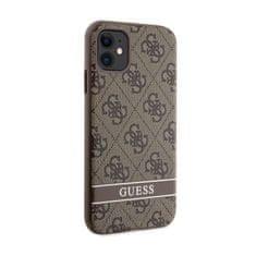 Guess Guess 4G Printed Stripe - Ohišje za iPhone 11 / iPhone XR (rjavo)