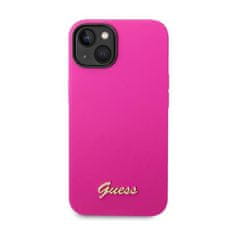 Guess Guess Silikonski ovitek Vintage - iPhone 14 (fuksija)