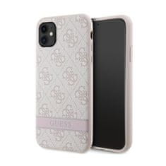 Guess Guess 4G Printed Stripe - Ohišje za iPhone 11 / iPhone XR (roza)