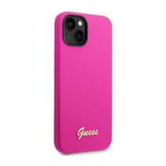 Guess Guess Silikonski ovitek Vintage - iPhone 14 (fuksija)