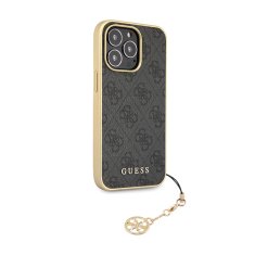 Guess Kolekcija Guess 4G Charms - Ohišje za iPhone 14 Pro (sivo)