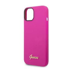 Guess Guess Silikonski ovitek Vintage - iPhone 14 (fuksija)